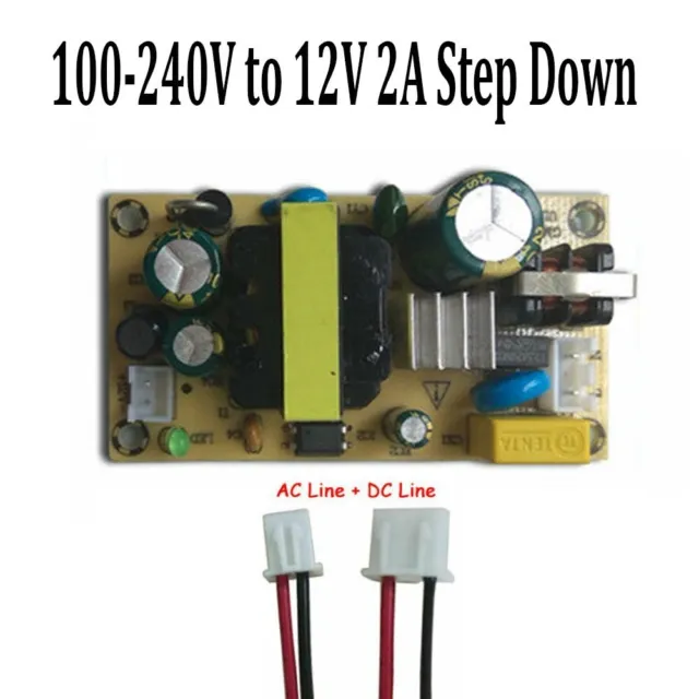 Scheda convertitore modulo alimentatore modulo alimentatore step down LED 100-240V a 12 V 2 A AC-DC