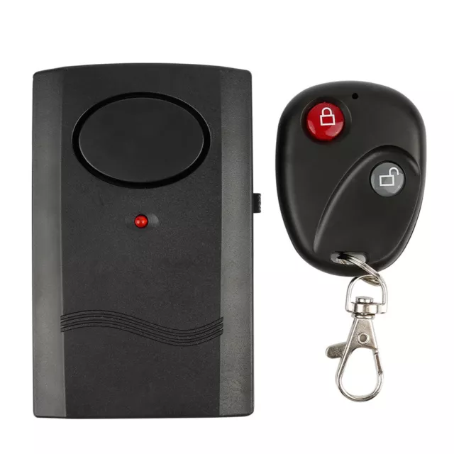 Wireless Vibration Alarm Home Car Door Window Anti-Theft Alarm Remote Control