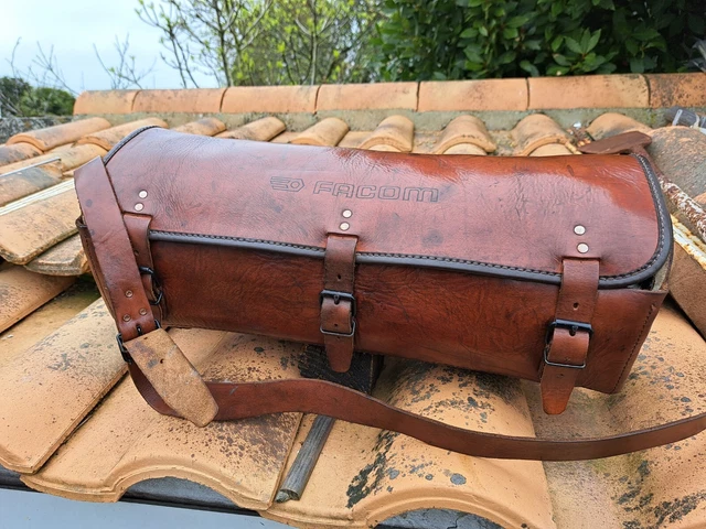 ANCIENNE SACOCHE À outils FACOM en cuir EUR 85,00 PicClick FR