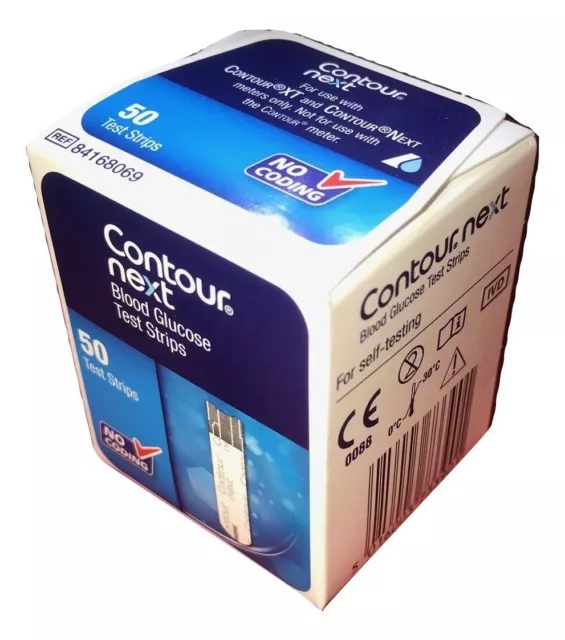 Contour Next strisce reattive glucosio nel sangue per Contour XT e Next Meter (x50)