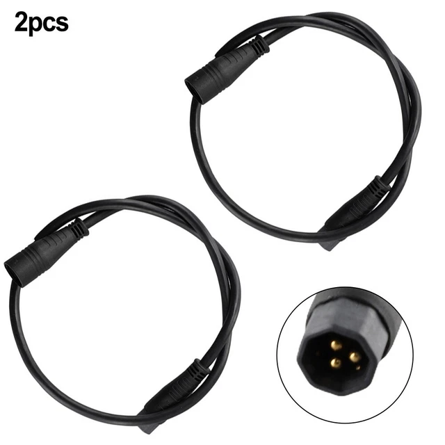 Câble D'extension étanche SM 5 Broches Pour Vélo électrique - Compatible KT Display & Contrôleur | Adaptateur ABS Noir 19cm