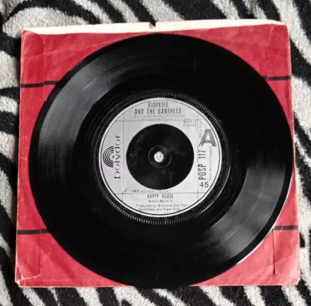 Siouxsie & Banshees Happy House 7" Vinyl Rare Goth Punk 1980 Polydor Records