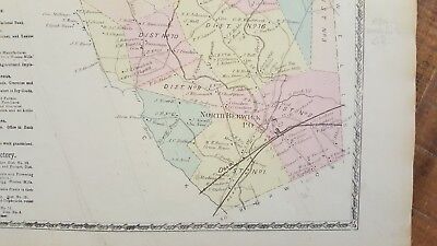 Antique Colored MAP - NORTH BERWICK, MAINE - / Atlas York County, ME - 1872 3