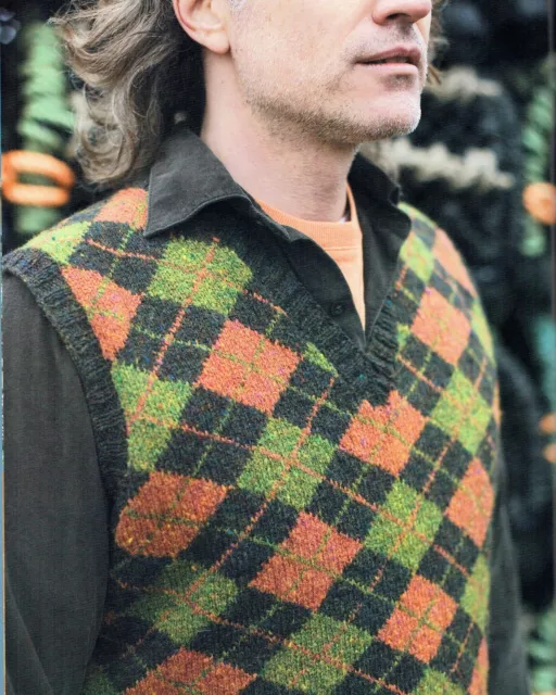 Martin Storey Argyll V-Ausschnitt Kit - Vintage Rowan schottischer Tweed 4-lagig