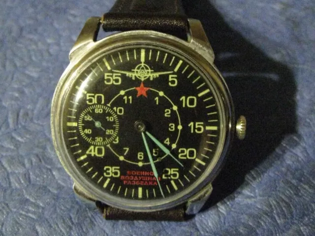 Molnija aereo militare da ricognizione URSS orologio da polso russo...