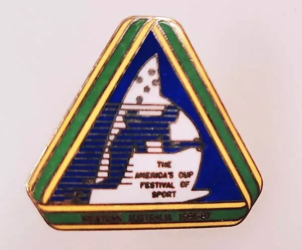 The America’s Cup Festival of Sport Enamel Badge. Western Australia 1986-87