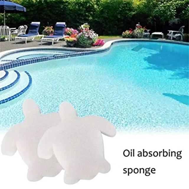 4 Éponges Absorbantes Pour Spa - Absorbeur D'Huile Et Impuretés, Réutilisable - Pour Piscine, Jacuzzi, Centre Bien-être - 8