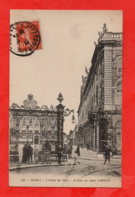 54 - cpa - NANCY - L'Hôtel de Ville - grilles by Jean Latour (B6550)