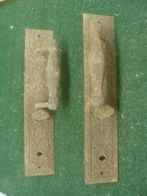 Vintage Door Gate Handle Thumb latch Wrought & Cast Iron Architectural Salvage