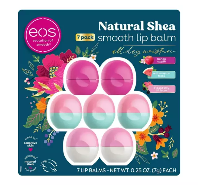 EOS Lip Balm 7 Pack Natural Shea