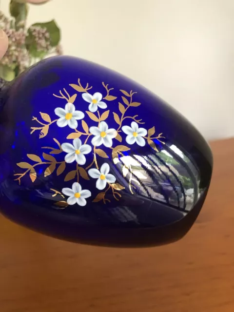 A beautiful cobalt blue vase by Antonin Kuckl - Bohemia 3