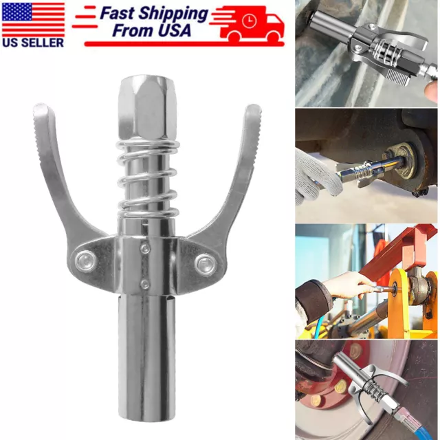 High Pressure greases Coupler Lock Clamp Type oil congestion Nozzle Metal