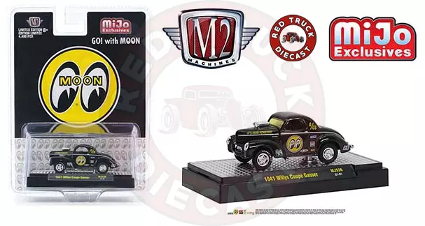 M2 Machines 1:64 Mijo Exclusives Mjs36 1941 Willys Coupe Mooneyes Gasser 21-91