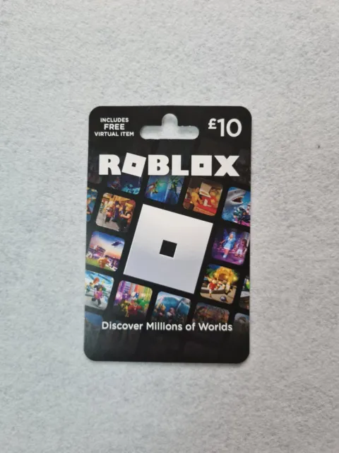 Roblox £10 Gift Card (includes Free Virtual Item) UK Redemption Only via email