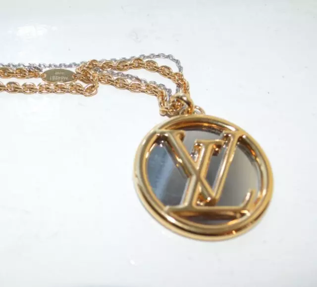 Louis Vuitton M64855 Collier Blooming Gold Monogram Flower Motif Circle  Necklace