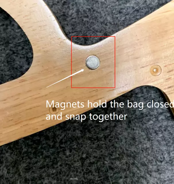 Magnetische Taschengriffe, großes Paar Druckknopfverschluss, um Taschen herzustellen Handwerk, Nähen BH24 7