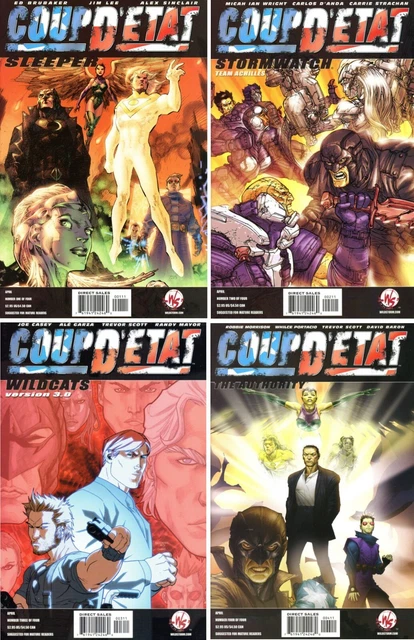 COUP D'ETAT #1-4 Complete Set ALL VARIANTS -Wildcats Authority Wildstorm 2001 NM