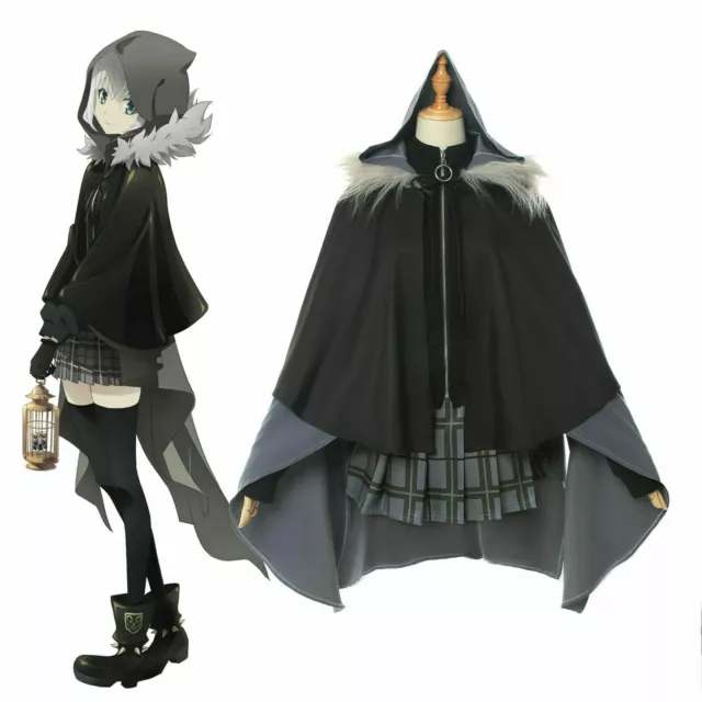 FGO Fate Grand Order Gray Gurei Cosplay Costume Uniform Outfit Cloak Full Set &