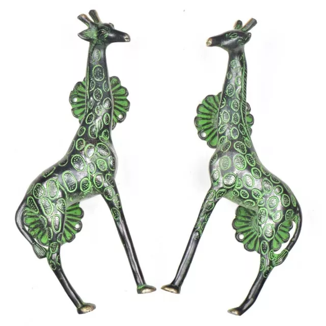 Unique Brass Giraffe Door Handle- Green Main Door and Kitchen Pull Decor 1 Piece