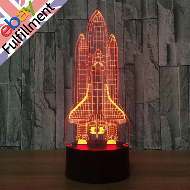 thumbnail image 2 of Tractor Funky Farm Machine 3D LED Night Light – 7 Color Changing With Remote For Kids Room 2 of 6
