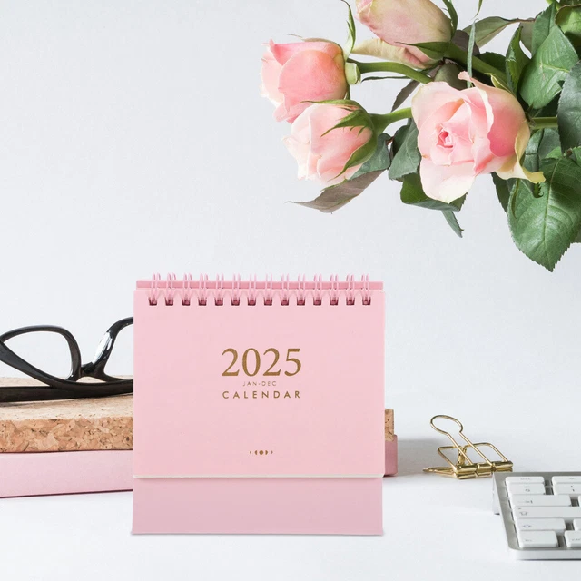 MINI DESK CALENDAR 20242025 From .2025 To Dec. 2025 Standing Flip