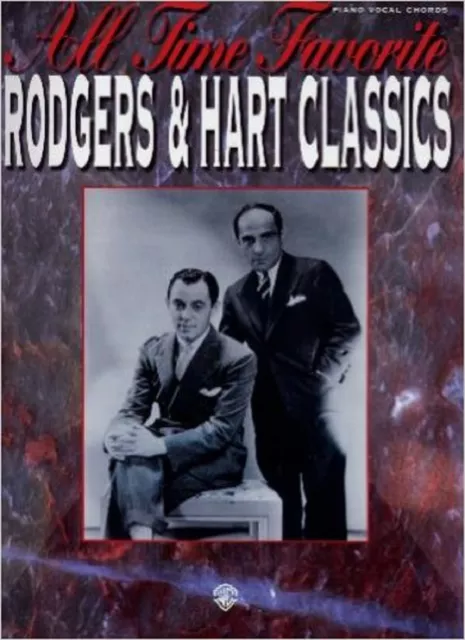 All Time Favorite Rodgers & Hart Classics Piano Vocal Sheet Music Book S139