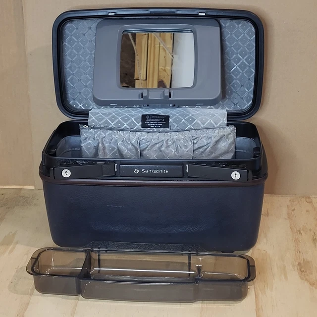 Vtg 1987 Samsonite Silhouette 4 Travel Hard Train Vanity Case w/Tray NO KEY