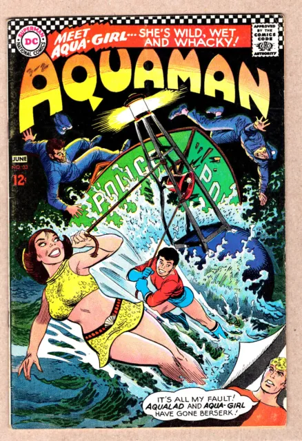 AQUAMAN #33 FN- 1st app Tula Aquagirl NICK CARDY 1967 DC Comics DCEU movie