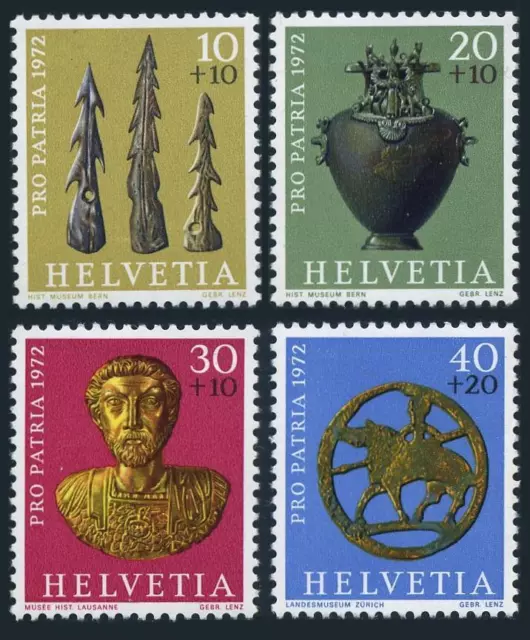 Switzerland B406-B409, MNH. Michel 971-974. Archaeological treasures, 1972.