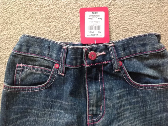 BNWT girls BHS Sweet Millie straight leg jeans age 8 years 2