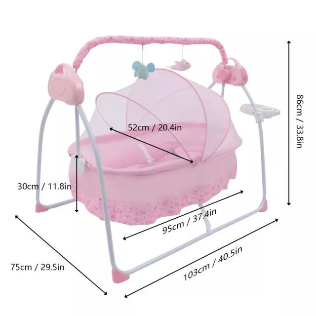 Electric Baby Swing Electric Crib Cradle Infant Rocker Bed Baby Auto Cradle BEST
