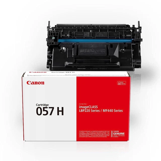 Canon Genuine Toner Cartridge 057 Black, High Capacity (3010C001), 1-Pack, for
