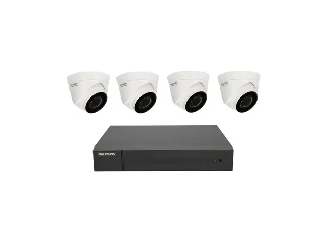 Hikvision HWK-N4142TH-MH - Kit De IP Avec 4 Appareils Photo Turret De 2MP