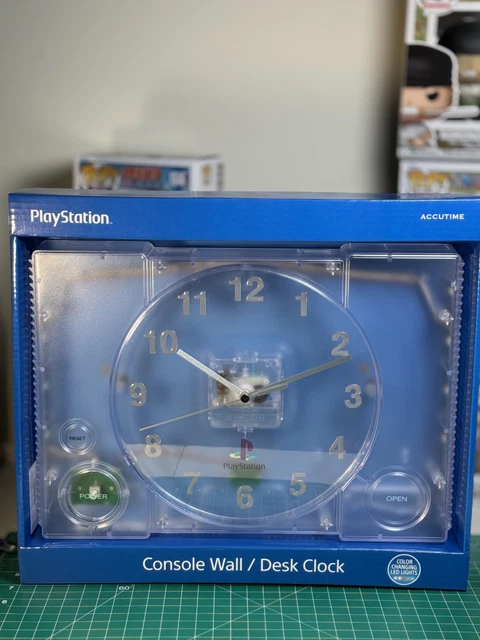 SONY PLAYSTATION Console Clear LED Color Changing Wall/Desk