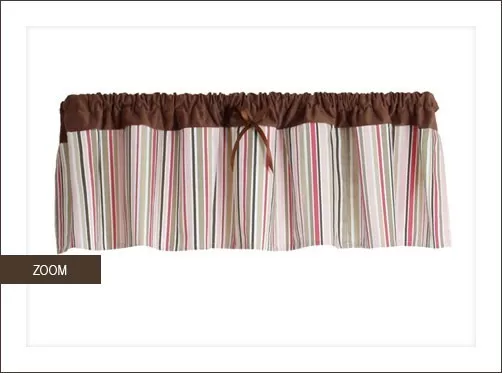 Bananafish "Lola" Window Valance - Pink/Brown