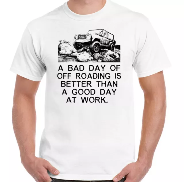 T-shirt 4x4 divertente da uomo A Bad Day Off Roading 90 110 SVX 12
