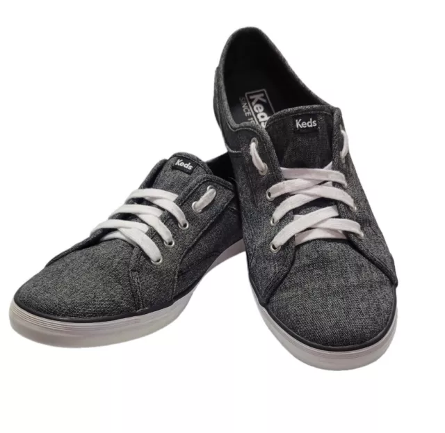 KEDS COURSA GRAY Textile Lace Up Casual Sneakers WF56878 Women s