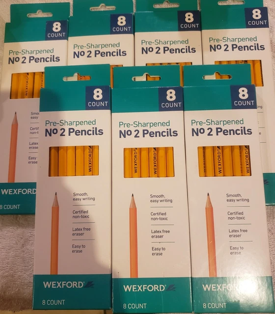 Wexford Pre-Sharpened No.2 Pencils -8ct Set of 7