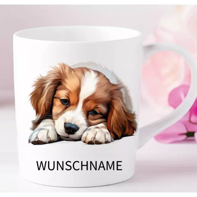 Kooikerhondje- Personalisierte Tasse- Hund mit Wunsch Name oder Text