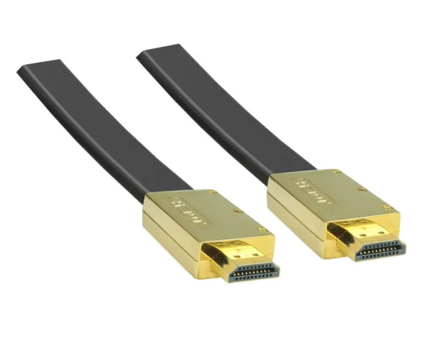 Premium HDMI Flach Kabel Ultra HD, 4Kx2K, HDTV, 3D, ARC, CEC, HDMI 2.0 PS3/4/5