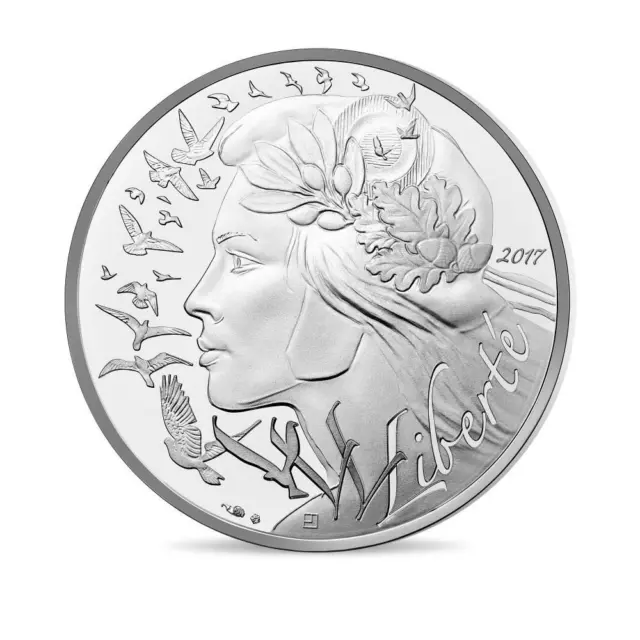 2017 France 20 Euros Marianne - Liberty Silver Coin