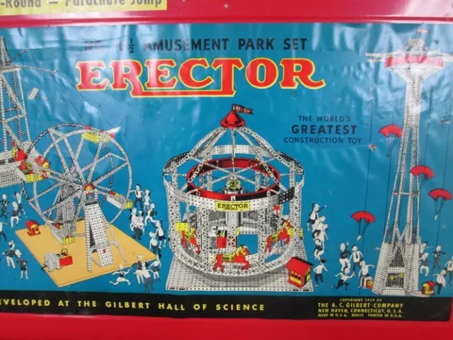 Vintage AC Gilbert Co Erector Set #10-1/2 Amusement Park Set