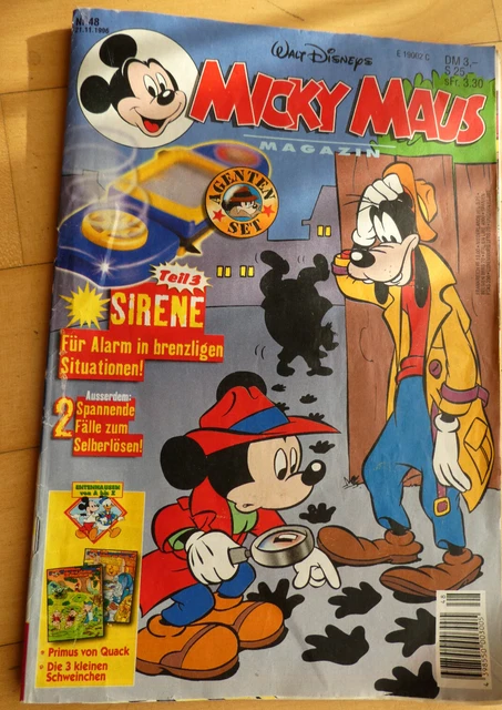 Micky Maus Magazin Comicheft Nr. 48 vom 21.11.1996  
