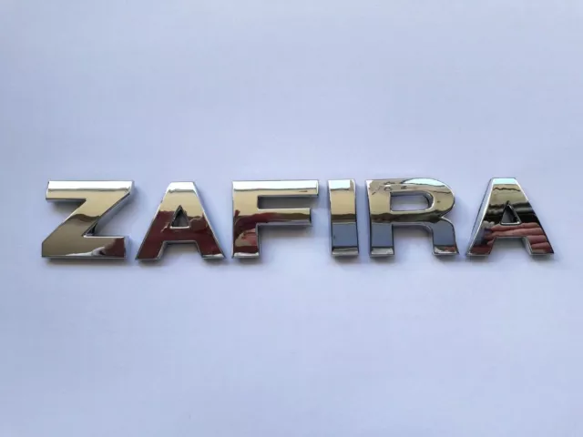 New Chrome 3D Self-adhesive Car Letters badge emblem sticker Spelling ZAFIRA