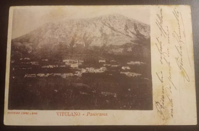 1906 Vitulano (Benevento) - panorama (ed. Lopez - Bari)