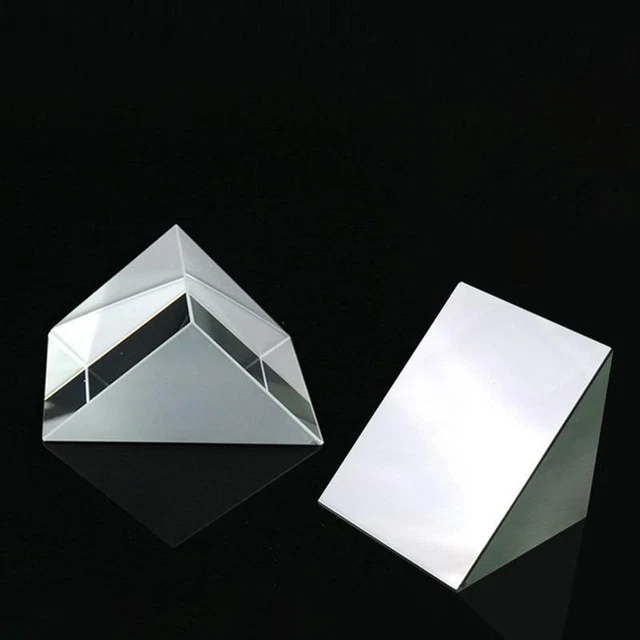 Right Angle Light Glass Prisms Crystal Triangular Prism Coating  20*20*20mm K9