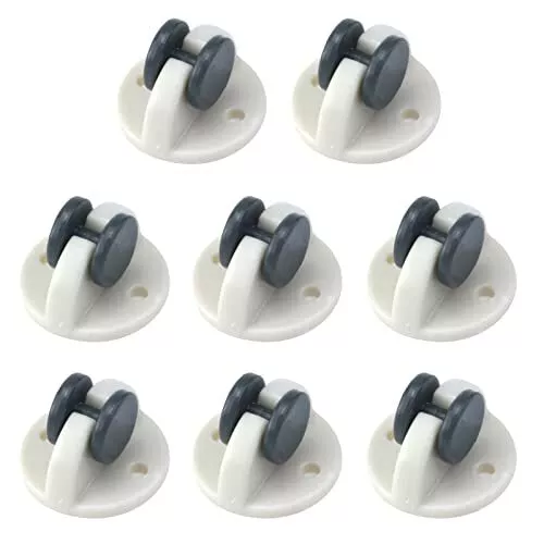 8pcs Self Adhesive Casters Mini Sticky Base Wheels Paste Type Pulley for Stor...