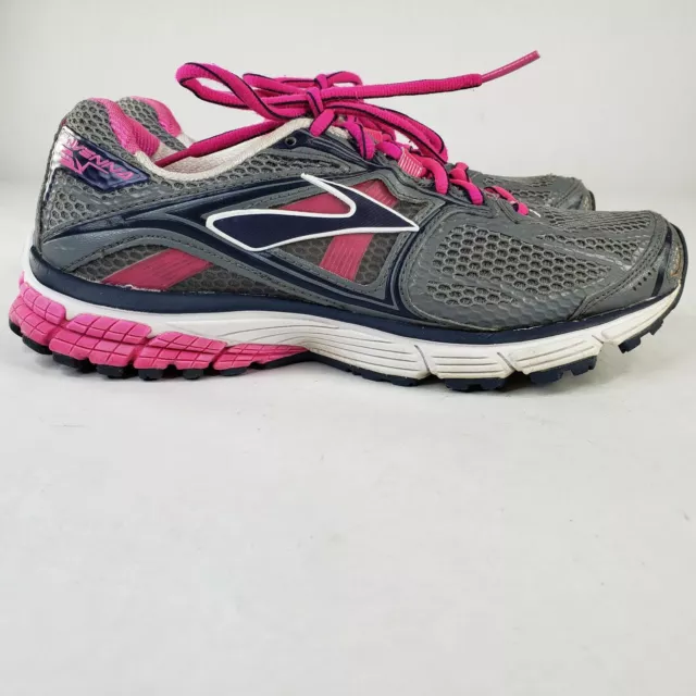 Brooks Ravenna 5 Running Shoes Womens SZ 8.5 B Pink Glow Primer Gray 1201491B672