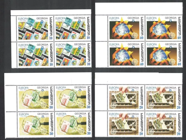 Georgia Europa CEPT stamps 4v Corner Blocks 2006 MNH SG#484-487