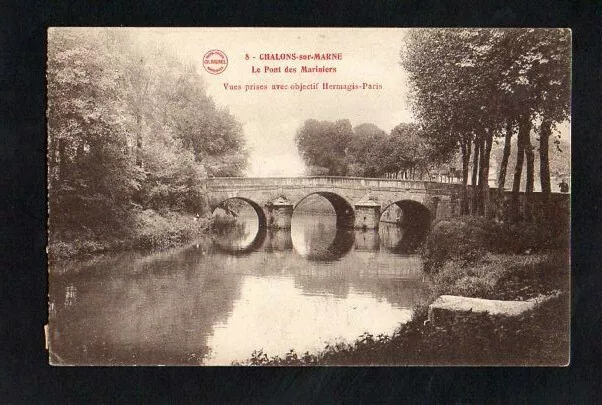 CPA CHÂLONS SUR MARNE - Le pont des mariniers